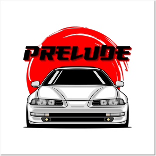 White Prelude MK4 Front Posters and Art